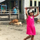 Combinatie project Sumatra kindje in het dorp